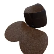 Einlagen für Hufschuhe Wollfilzsohle (1 Paar), braun