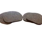 Einlagen für Hufschuhe Wollfilzsohle (1 Paar), braun